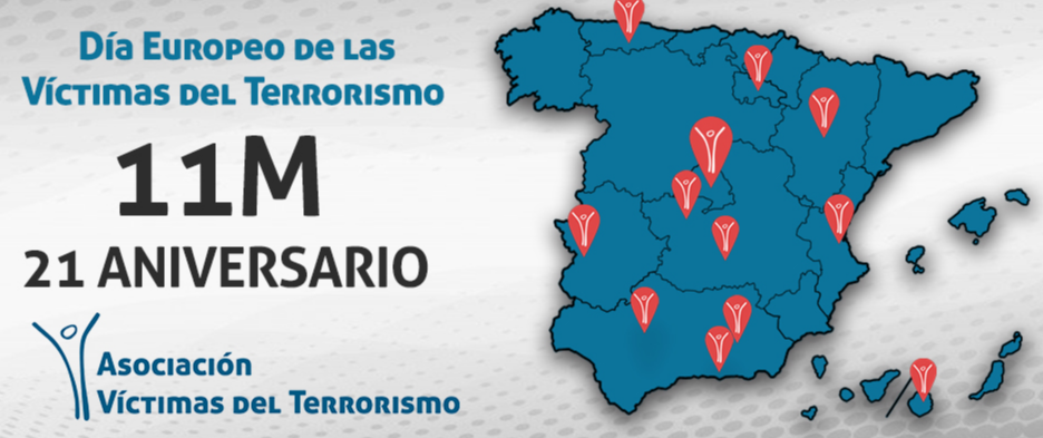 Acompáñanos a rendir homenaje a las víctimas del terrorismo en el 21 aniversario del 11M